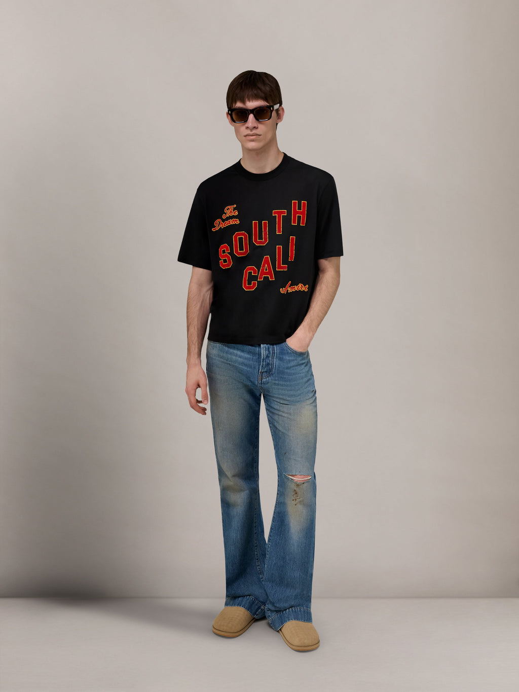 SOUTH CALI BOX TEE - Black
