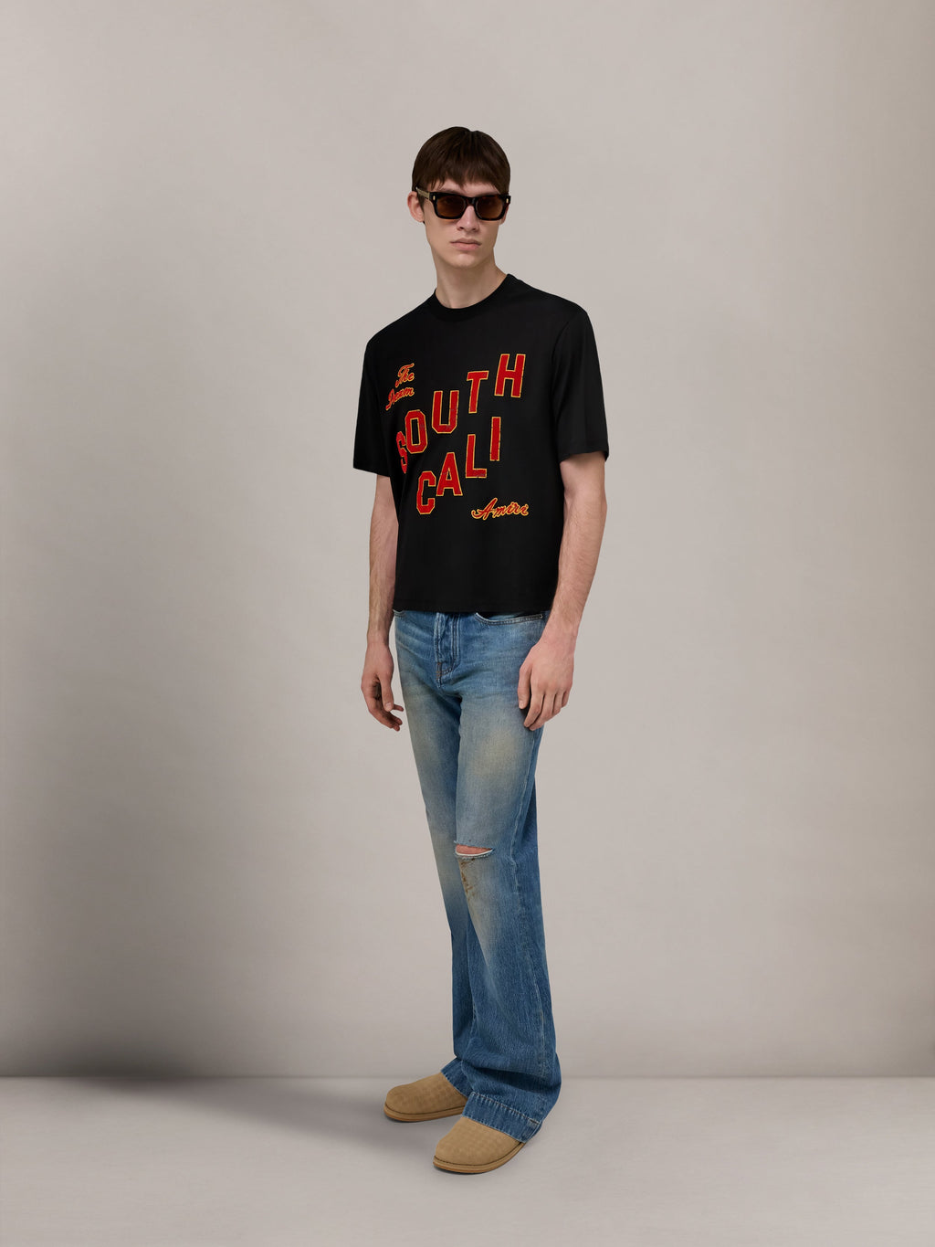 SOUTH CALI BOX TEE - Black