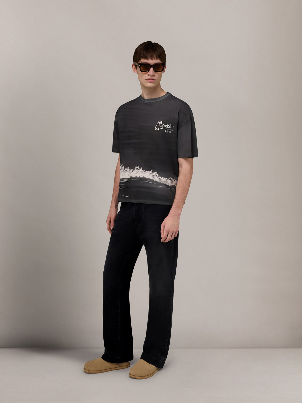 PALMS OVERSIZED TEE - Black