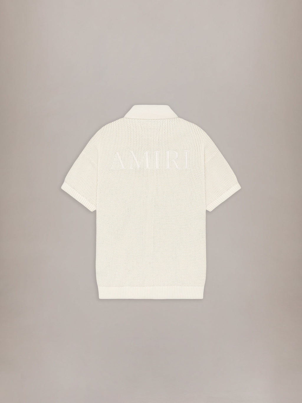 AMIRI CROCHET MESH SHIRT - Ivory