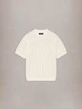 AMIRI CROCHET MESH TSHIRT - Ivory