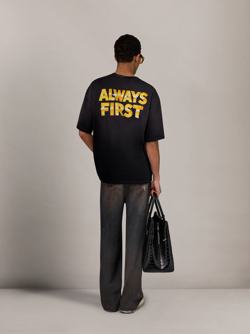 MA EAGLE OVERSIZED TEE - Black