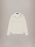 ROUND POCKET DRESS SHIRT - Alabaster